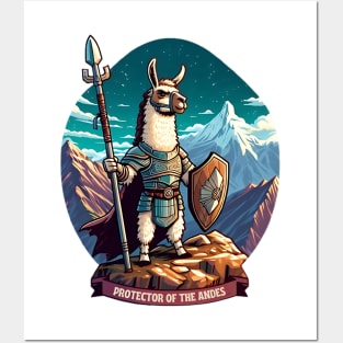 llama warrior lovers Posters and Art